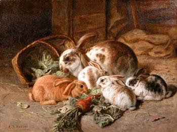 unknow artist Rabbits 135 china oil painting image